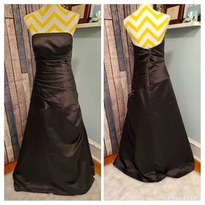 Black strapless sample prom dress Nwt size 12